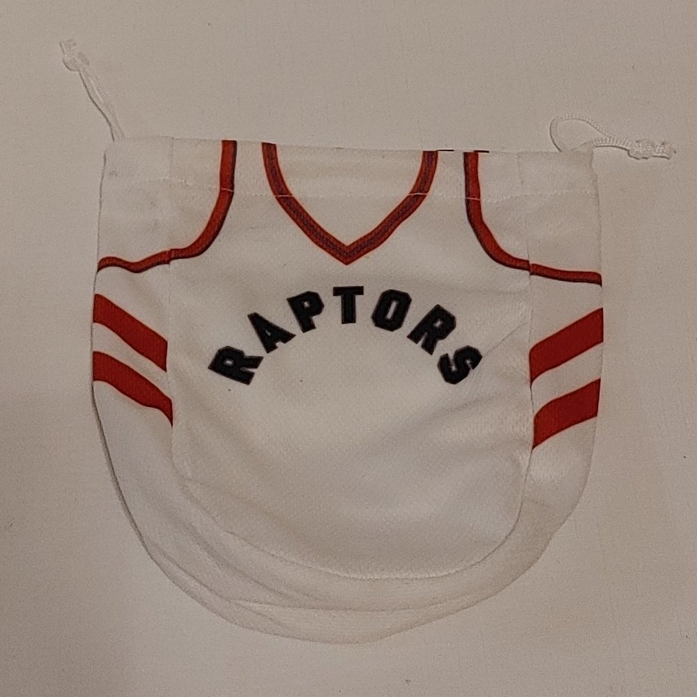 RARE Crown Royal Bag NBA Toronto Raptors Limited Edition Jersey WHITE